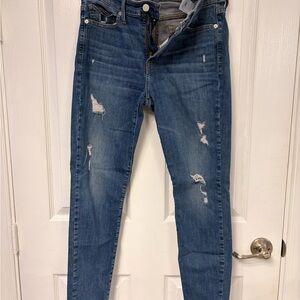 Lucky Brand Distressed Blue Straight Leg Jeans